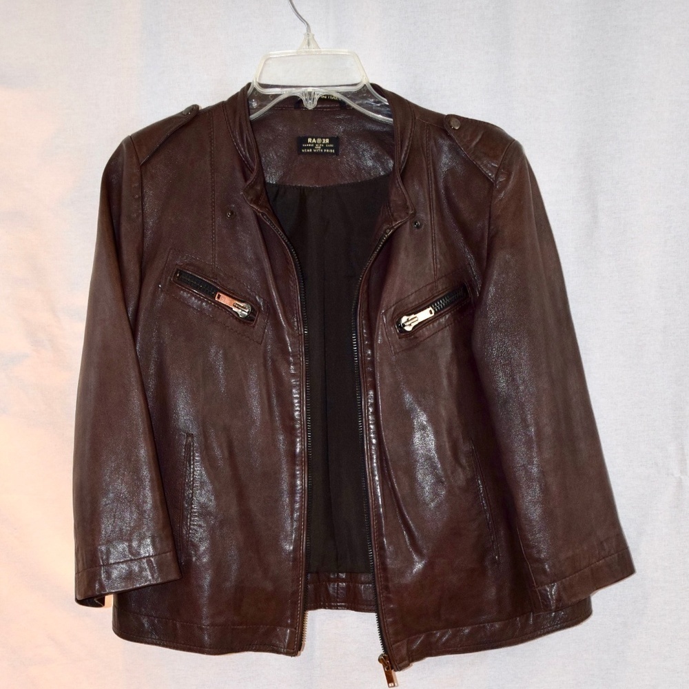 Soft Leather Italian Design jacket - Picture 4 of 4